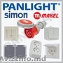 Накладные розетки и выключатели Simon Electric в Молдове, panlight, Makel, Horoz