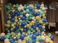Fotobaner rotund, pătrat, panou 3D din baloane.
